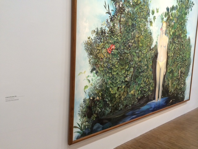 The detail and variation in the leaves in this painting amazed me. 