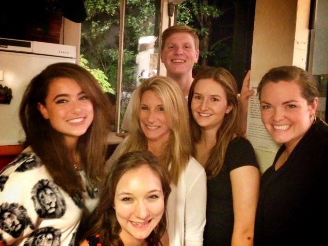 A friendly group of Americans I spent a good deal of the night chatting with