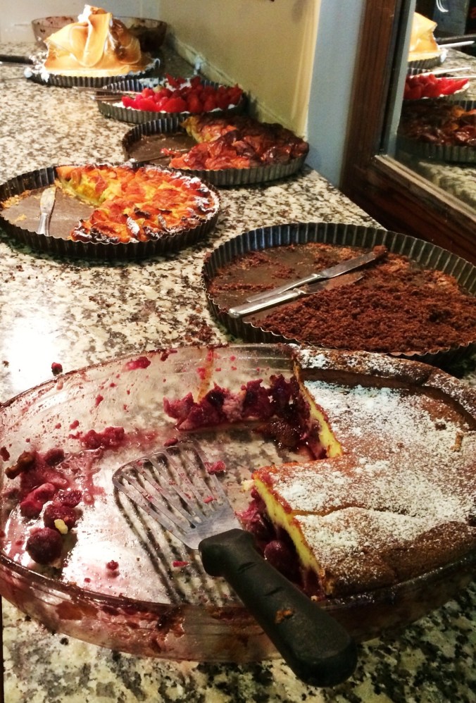 Dessert options: we went with the lemon meringue tart, of course.