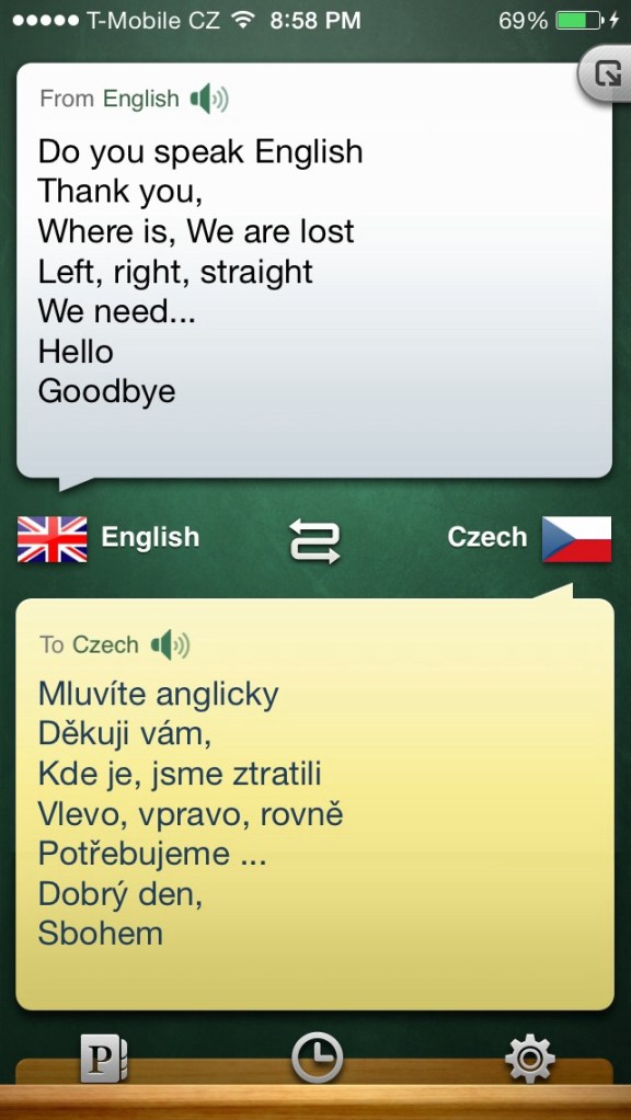 My translator app, quite useful up until now.... It couldn't even give me correct pronounciation for Czech, a cool but super complicated language.