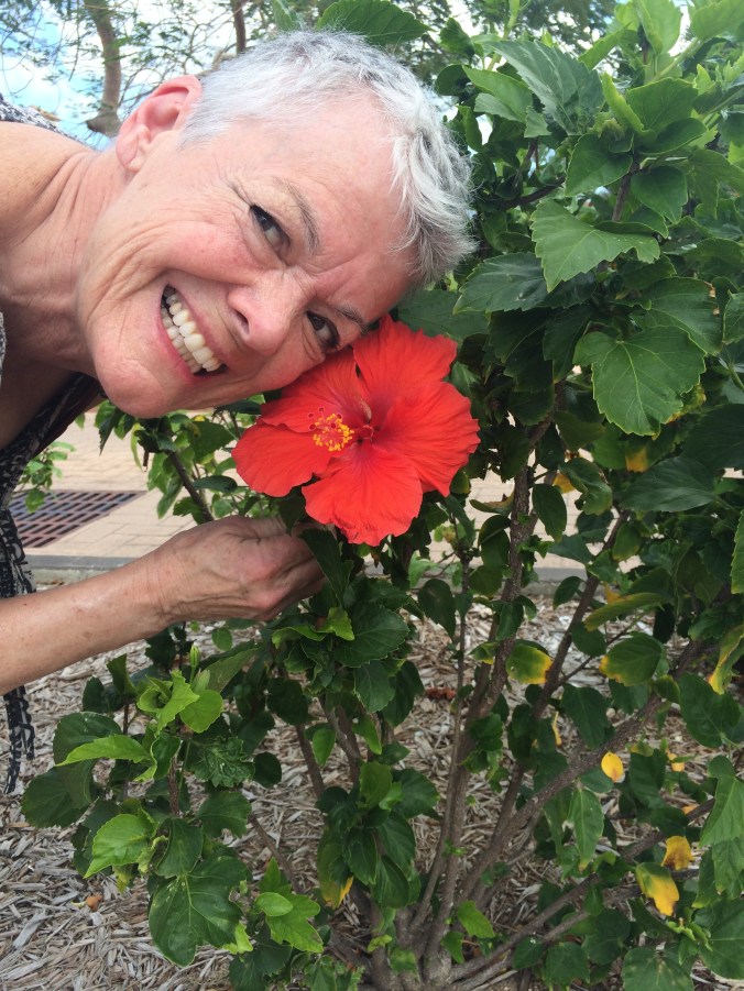We do so love hibiscus flowers.